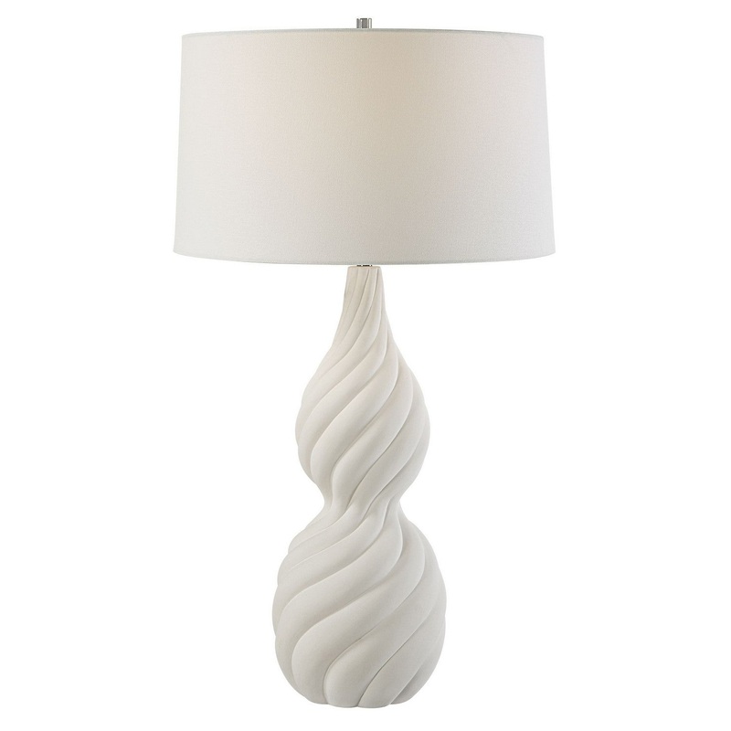 Twisted Swirl Twisted Swirl White Table Lamp