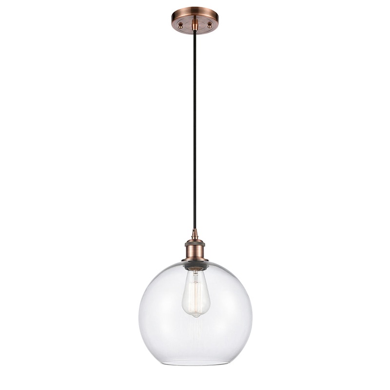 Innovations Lighting Athens 1 Light 10″ Mini Pendant 516-1P-AC-G122-10-LED