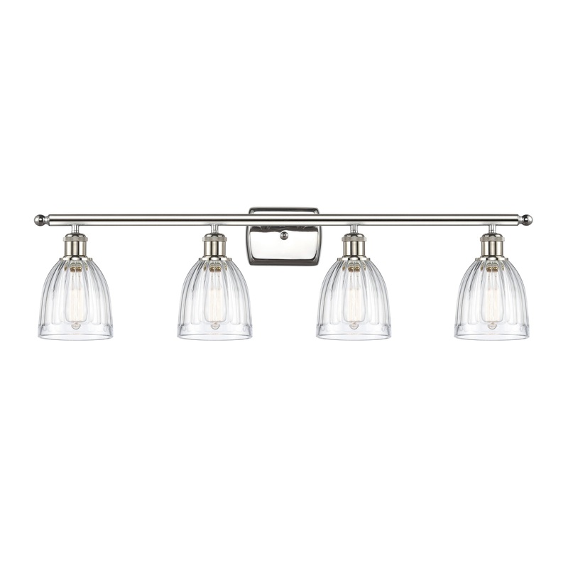 Innovations Lighting Brookfield 4 Light Bath Vanity Light Part Of The Ballston Collection 516-4W-PN-G442