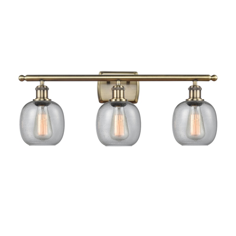 Innovations Lighting Belfast 3 Light Bath Vanity Light Part Of The Ballston Collection 516-3W-AB-G104