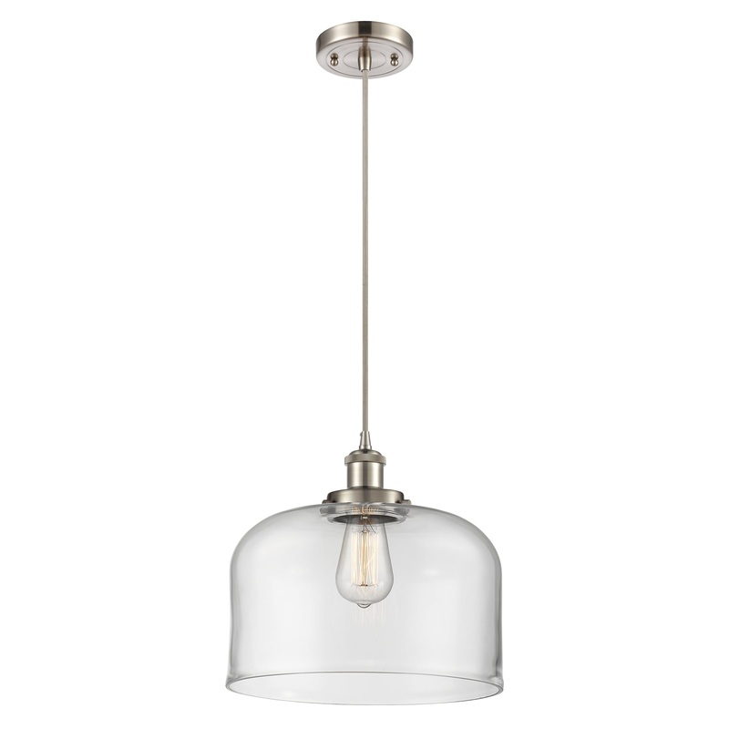 Innovations Lighting X-Large Bell 1 Light Mini Pendant Part Of The Ballston Collection 916-1P-SN-G72-L-LED