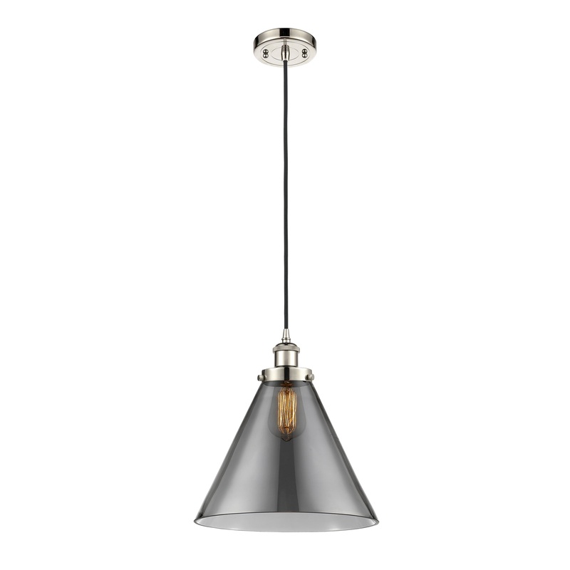 Innovations Lighting X-Large Cone 1 Light Mini Pendant Part Of The Ballston Collection 916-1P-PN-G43-L-LED