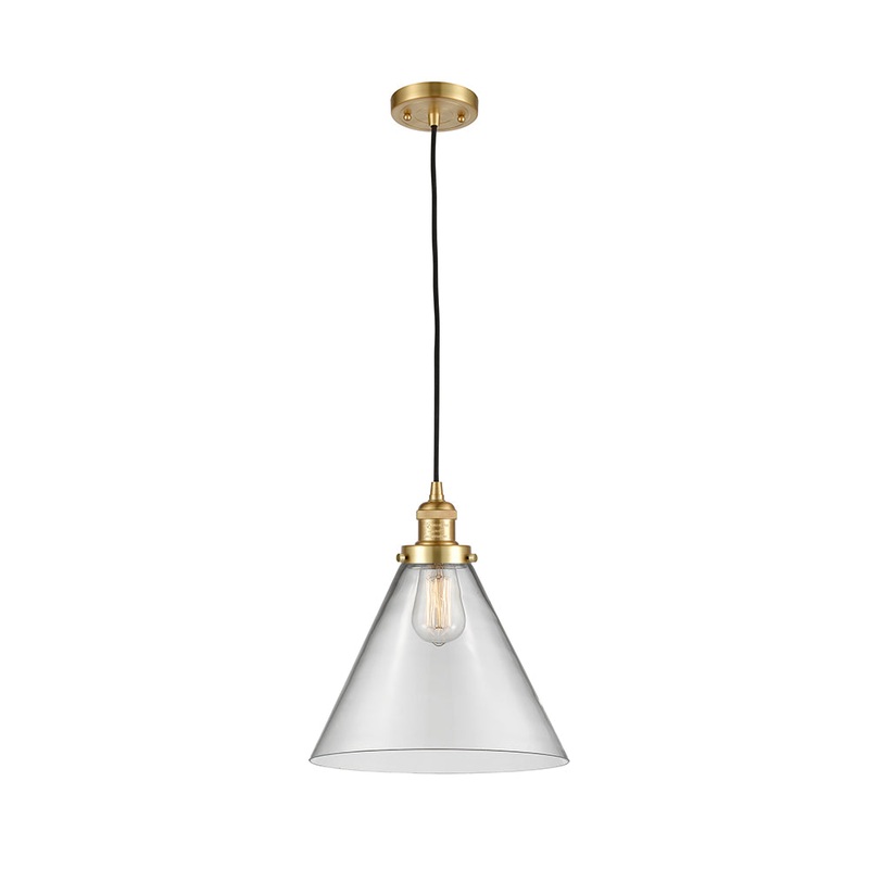 Innovations Lighting X-Large Cone 1 Light Mini Pendant Part Of The Franklin Restoration Collection 201C-SG-G42-L