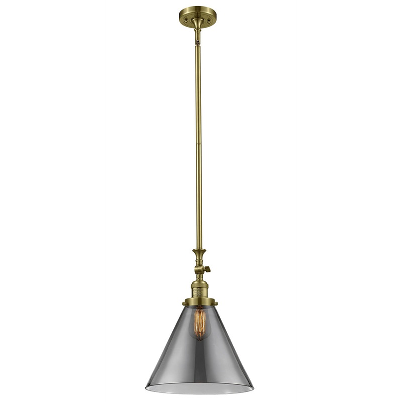 Innovations Lighting X-Large Cone 1 Light Mini Pendant Part Of The Franklin Restoration Collection 206-AB-G43-L