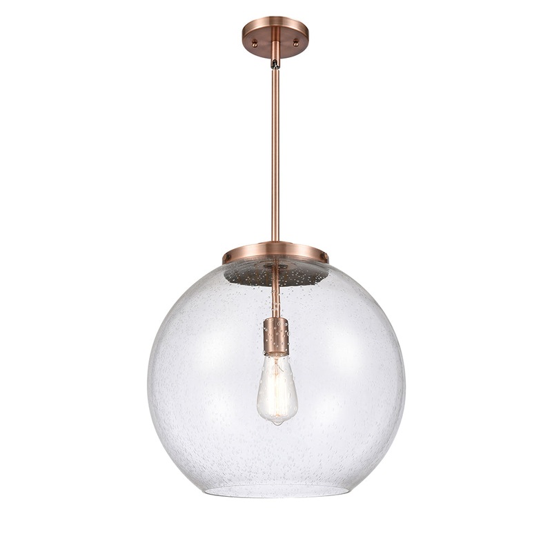 Innovations Lighting Athens 1 Light 13.75″ Pendant 221-1S-AC-G124-16