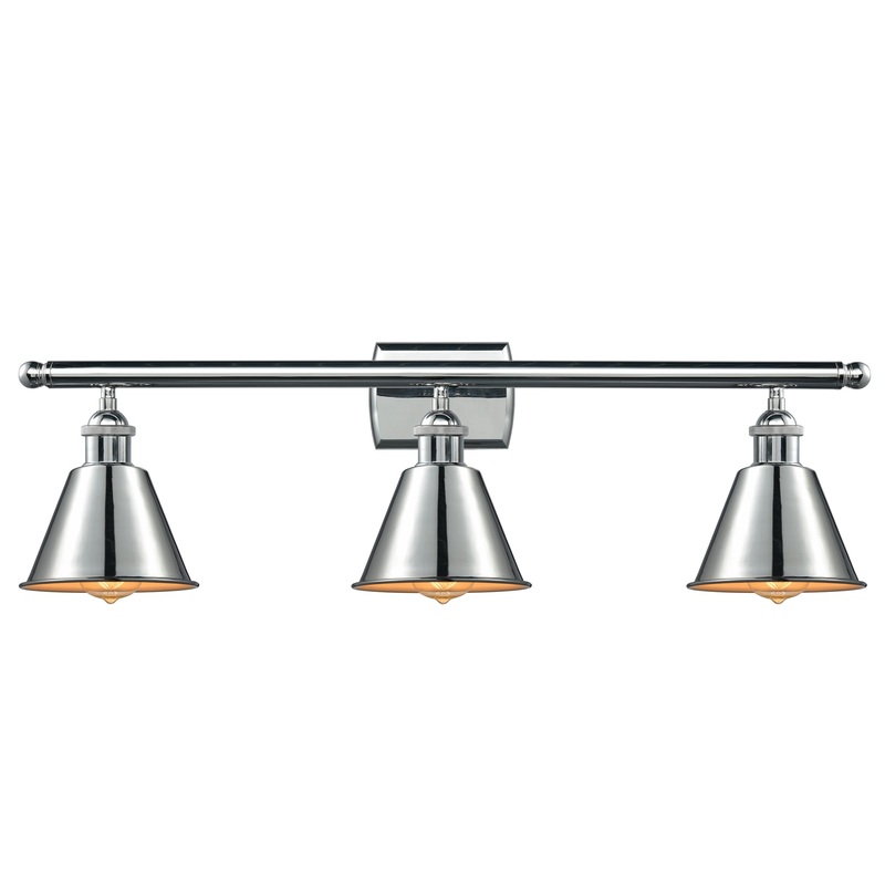 Innovations Lighting Smithfield 3 Light Bath Vanity Light Part Of The Ballston Collection 516-3W-PC-M8