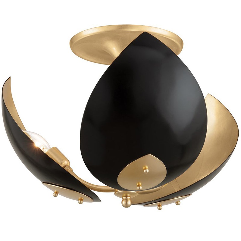 Lotus Semi Flush Ceiling Light