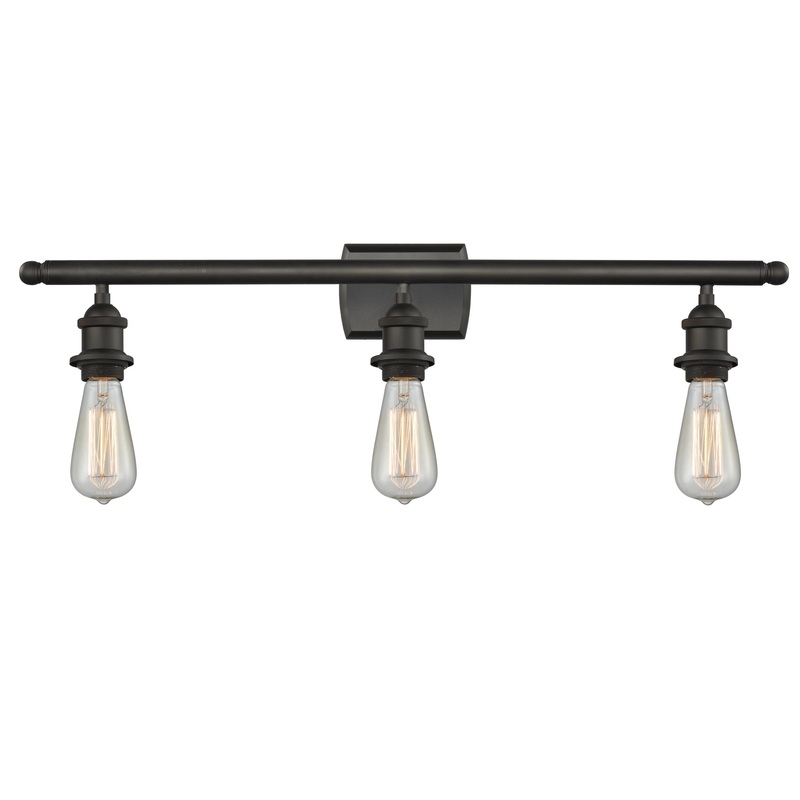 Innovations Lighting Bare Bulb 3 Light Bath Vanity Light Part Of The Ballston Collection 516-3W-OB-LED