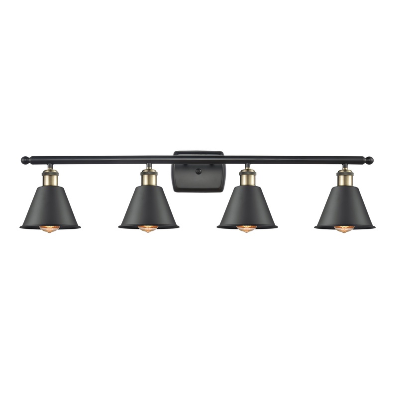 Innovations Lighting Smithfield 4 Light Bath Vanity Light Part Of The Ballston Collection 516-4W-BAB-M8-LED