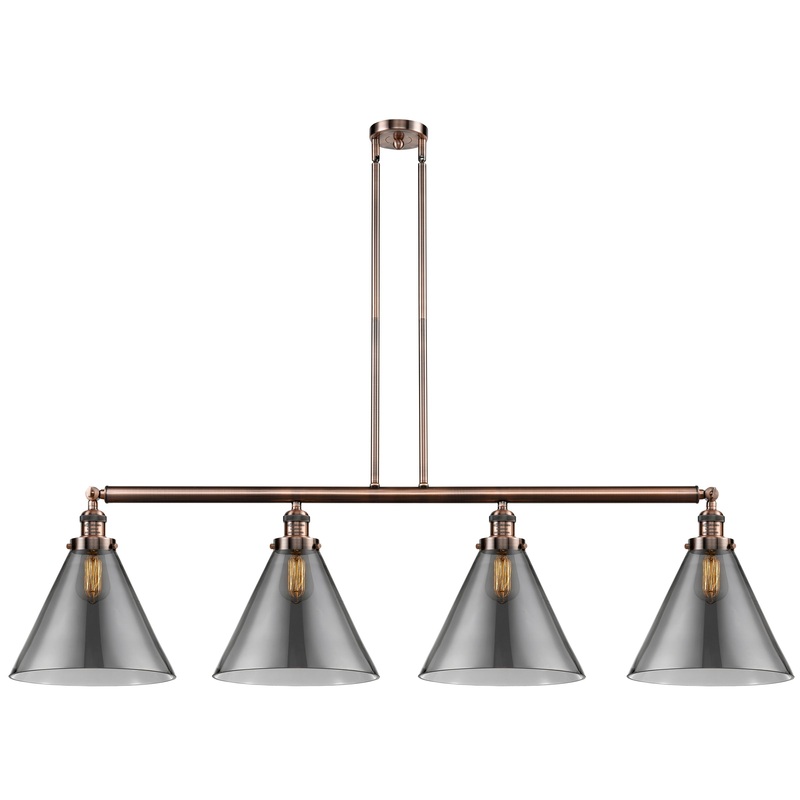 Innovations Lighting X-Large Cone 4 Light Island Light Part Of The Franklin Restoration Collection 214-AC-G43-L