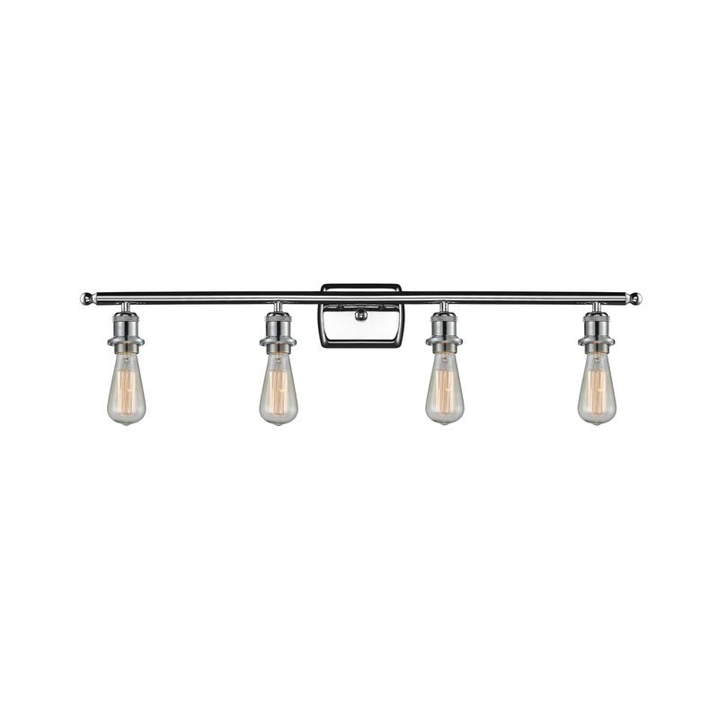 Innovations Lighting Bare Bulb 4 Light Bath Vanity Light Part Of The Ballston Collection 516-4W-PC-LED