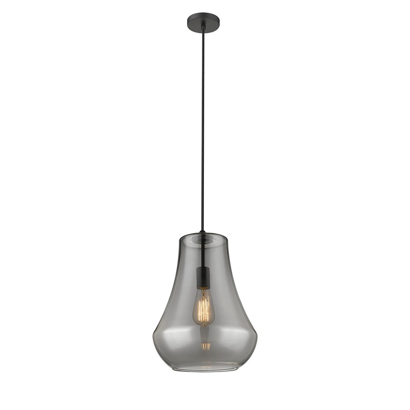 Innovations Lighting Fairfield 1 Light  11.75″ Mini Pendant 491-1P-BK-G573-12-LED